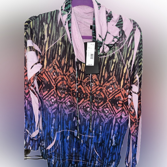 NWT B.L.E.U Women's SZ XL Long Sleeve Cowl Neck Tunic Tee Top SOFT SOLD OUT~ - Picture 6 of 8